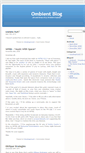 Mobile Screenshot of blog.ombient.com
